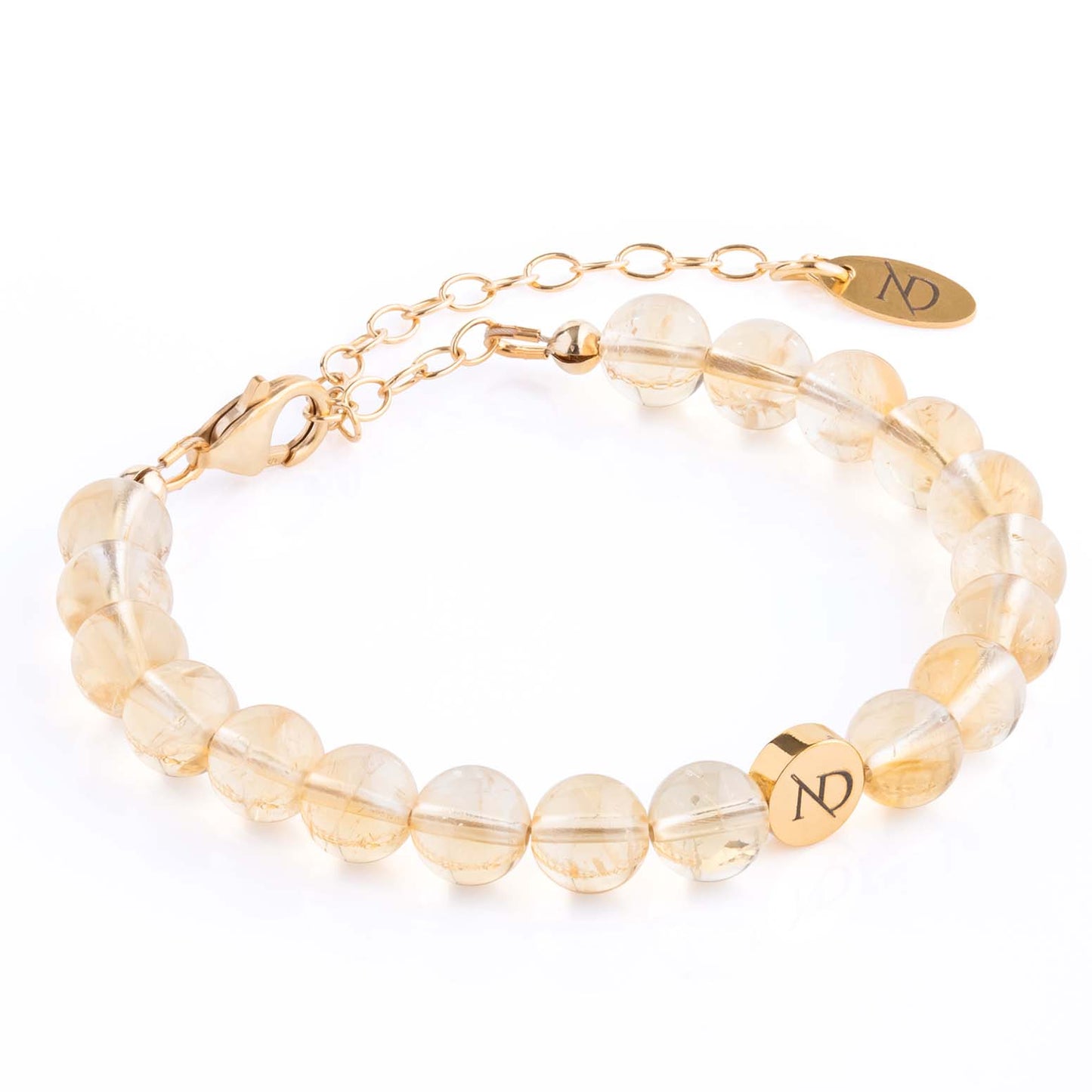 Adjustable Citrine Gemstone Bracelet