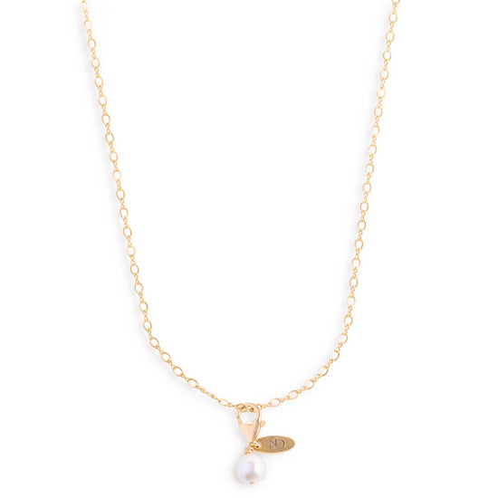 Pearl and Fine 14K Gold Necklace