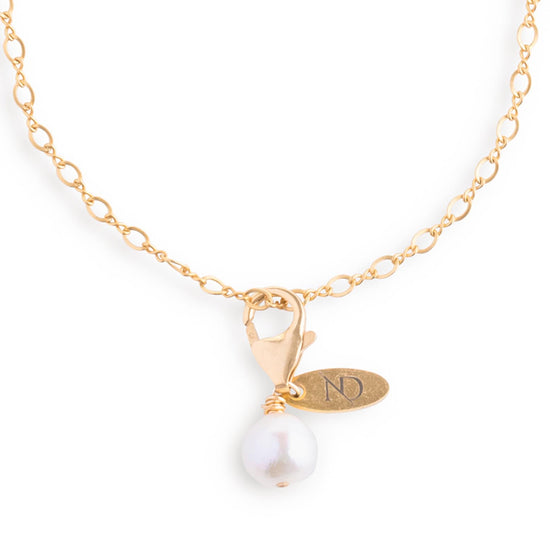 Pearl and Fine 14K Gold Necklace