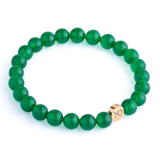 Green Agate Gemstone Bracelet