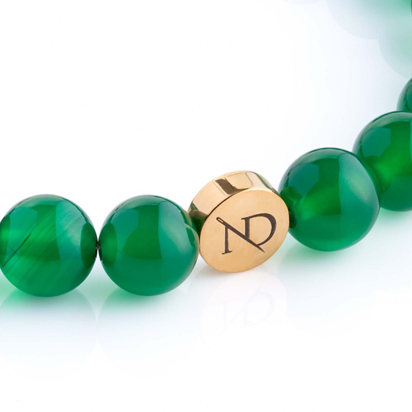 Adjustable Green Agate Gemstone Bracelet