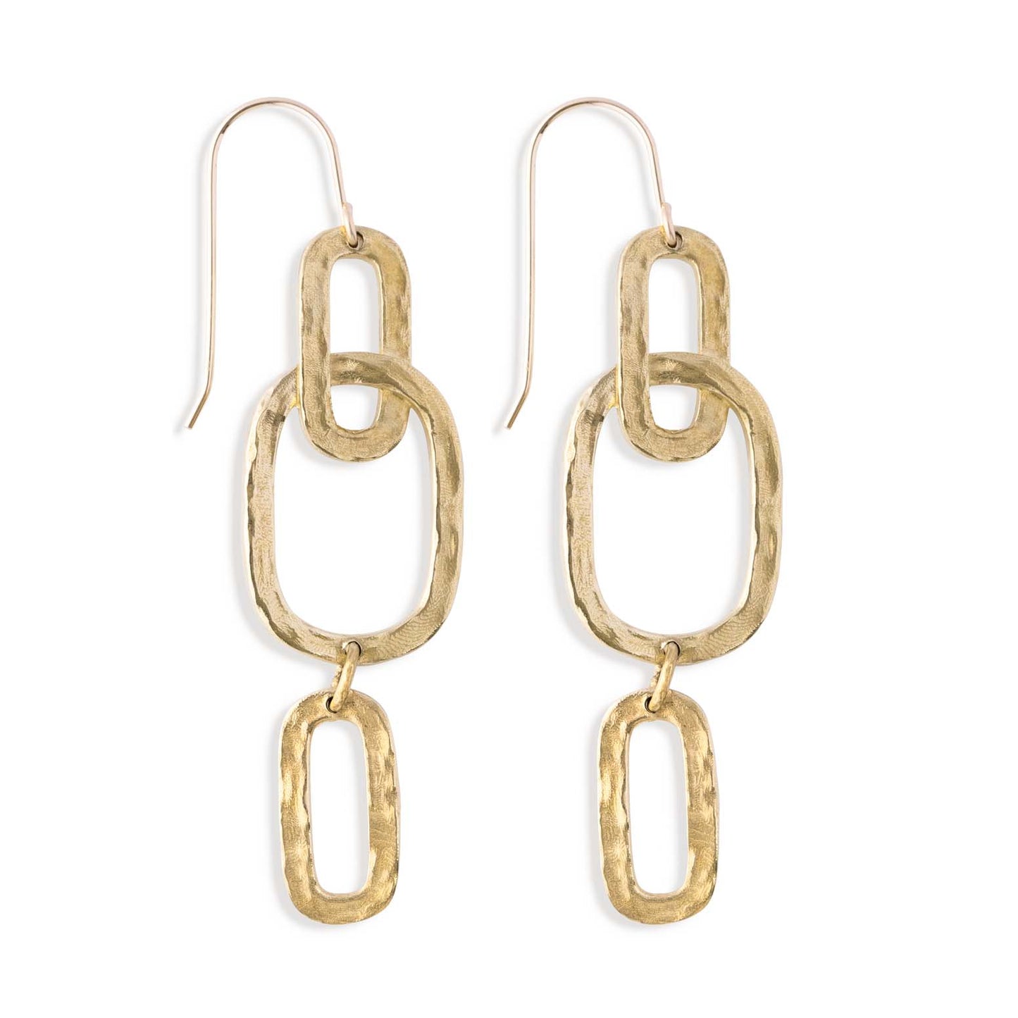 Hatton Forge Brass Trio Earring