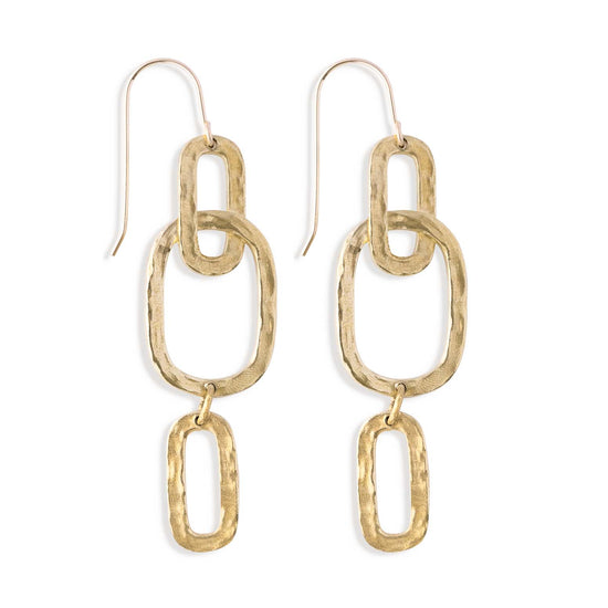 Hatton Forge Brass Trio Earring