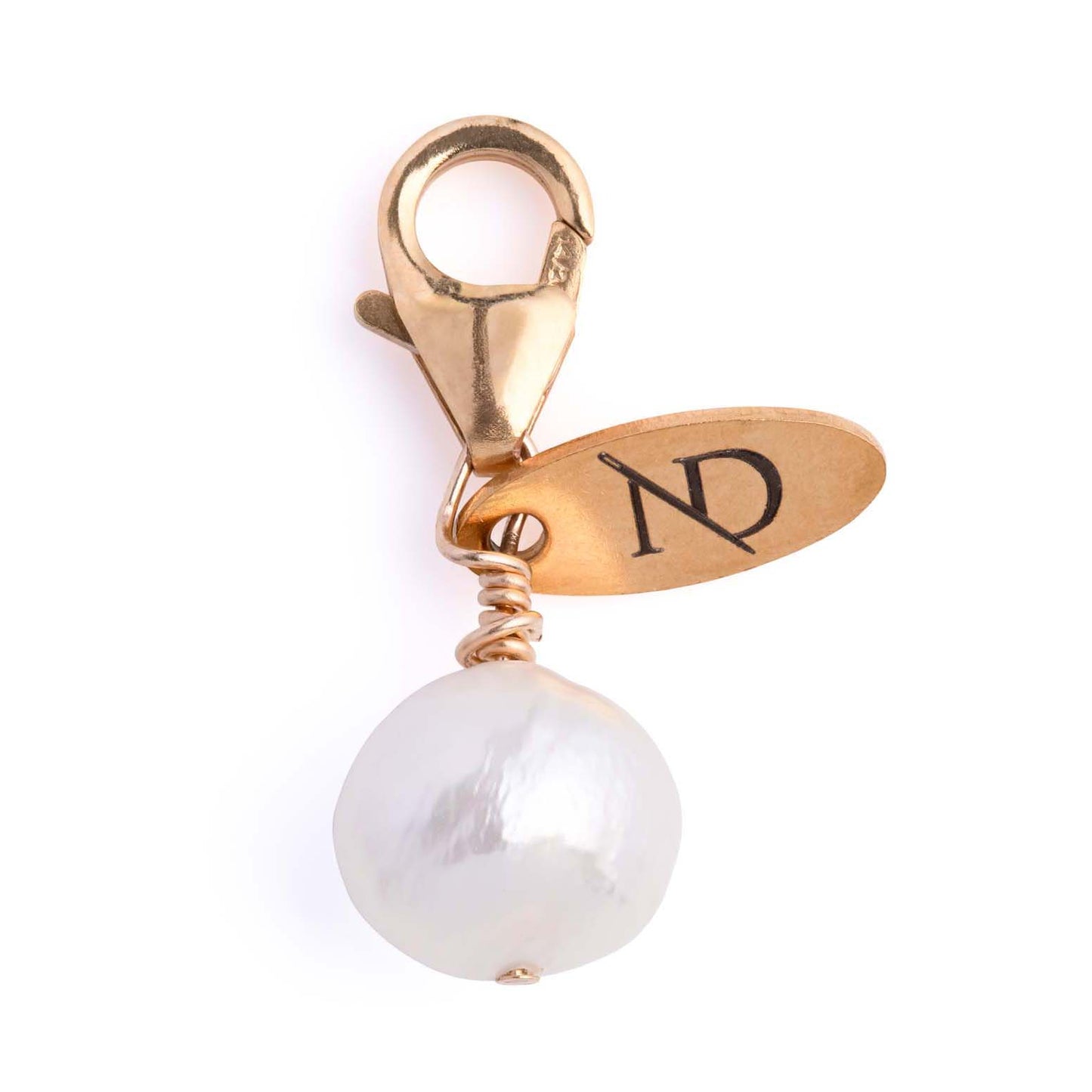 Small Baroque Pearl Charm