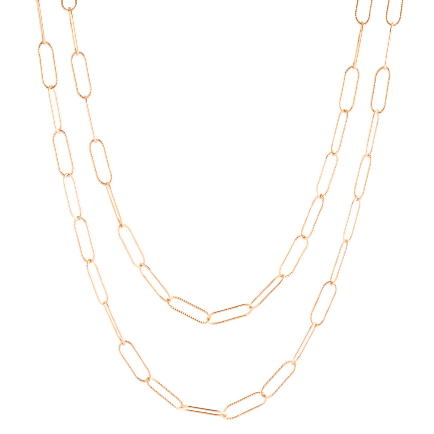 Hatton Clip 12K Gold Double Necklace