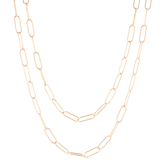 Hatton Clip 12K Gold Double Necklace