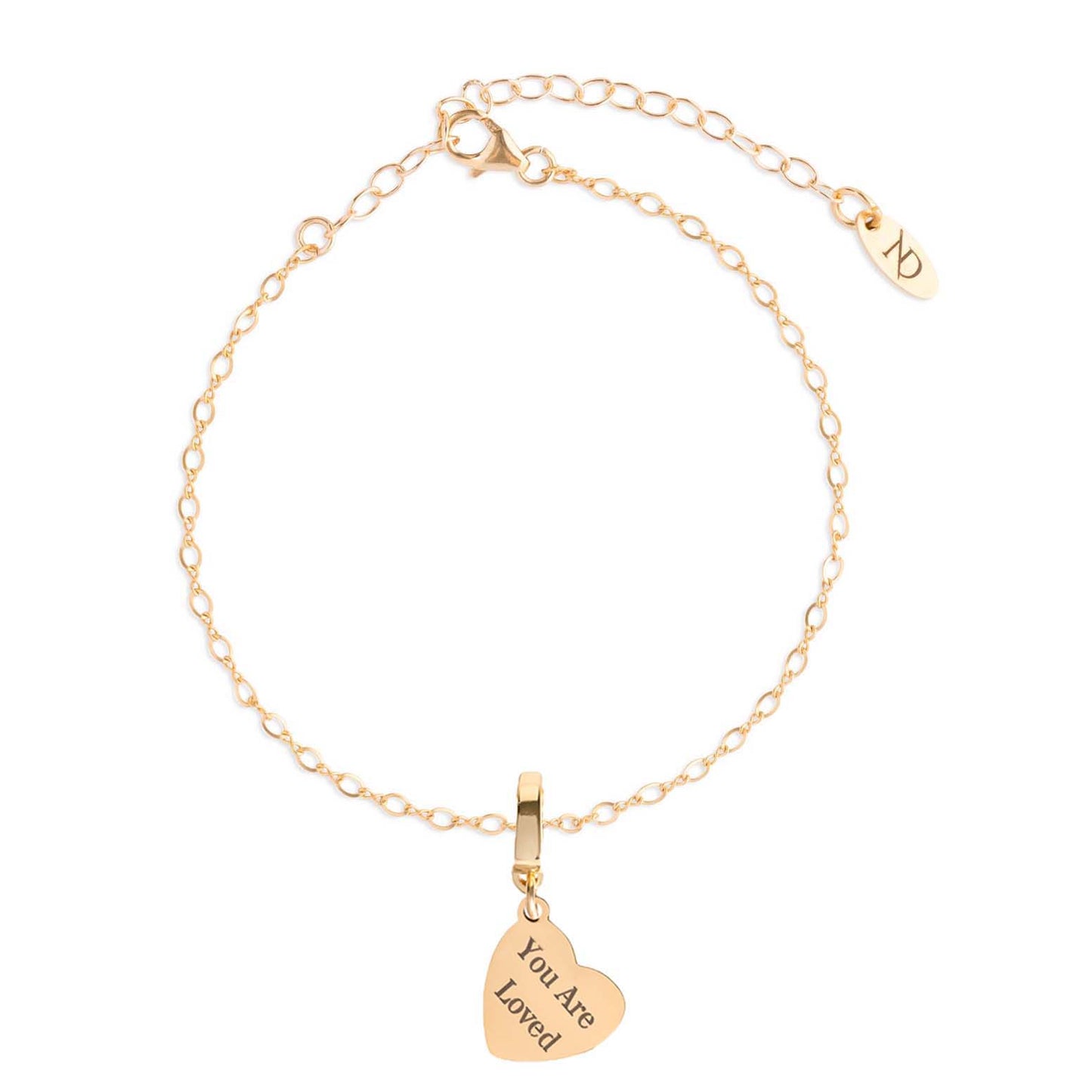 Hatton Fine 14K Gold Heart Bracelet