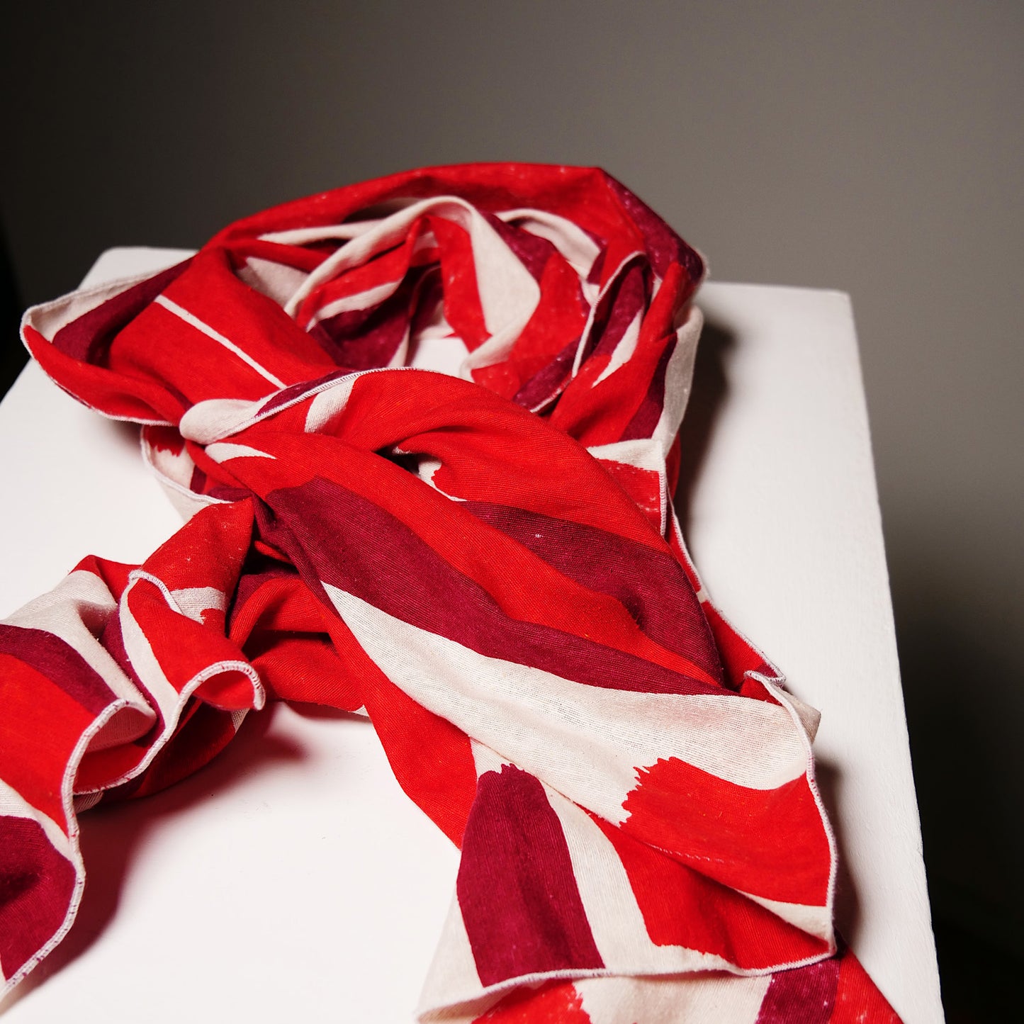 Drapers Ruby Ivory Silk Scarf