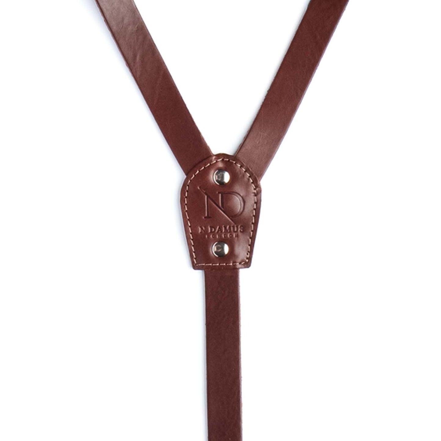 Trafalgar Chestnut Leather Trouser Braces