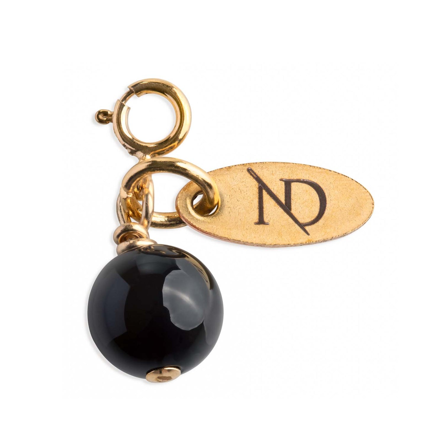 Black Onyx Gemstone Charm