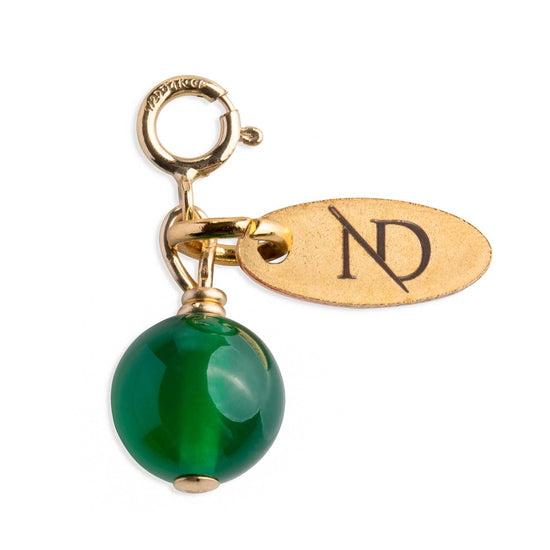 Green Agate Gemstone Charm