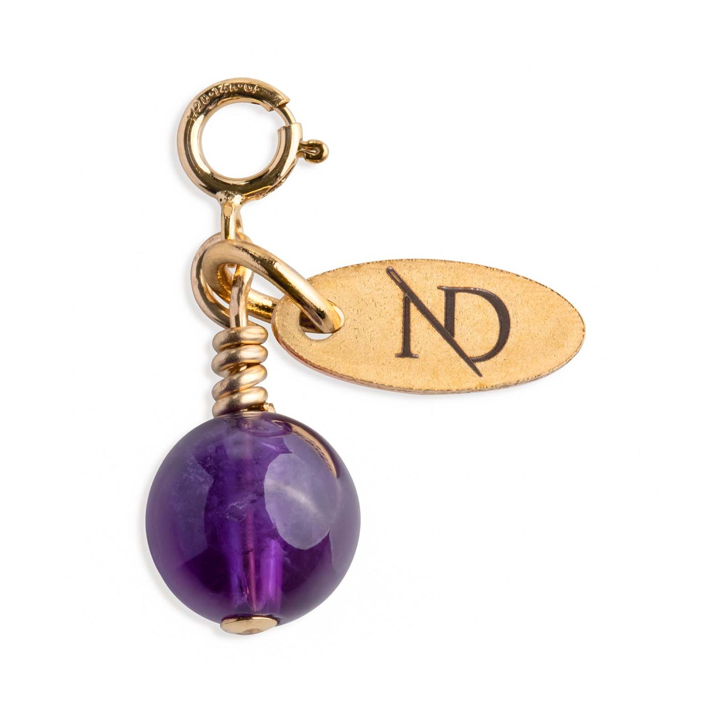 Amethyst Gemstone Charm