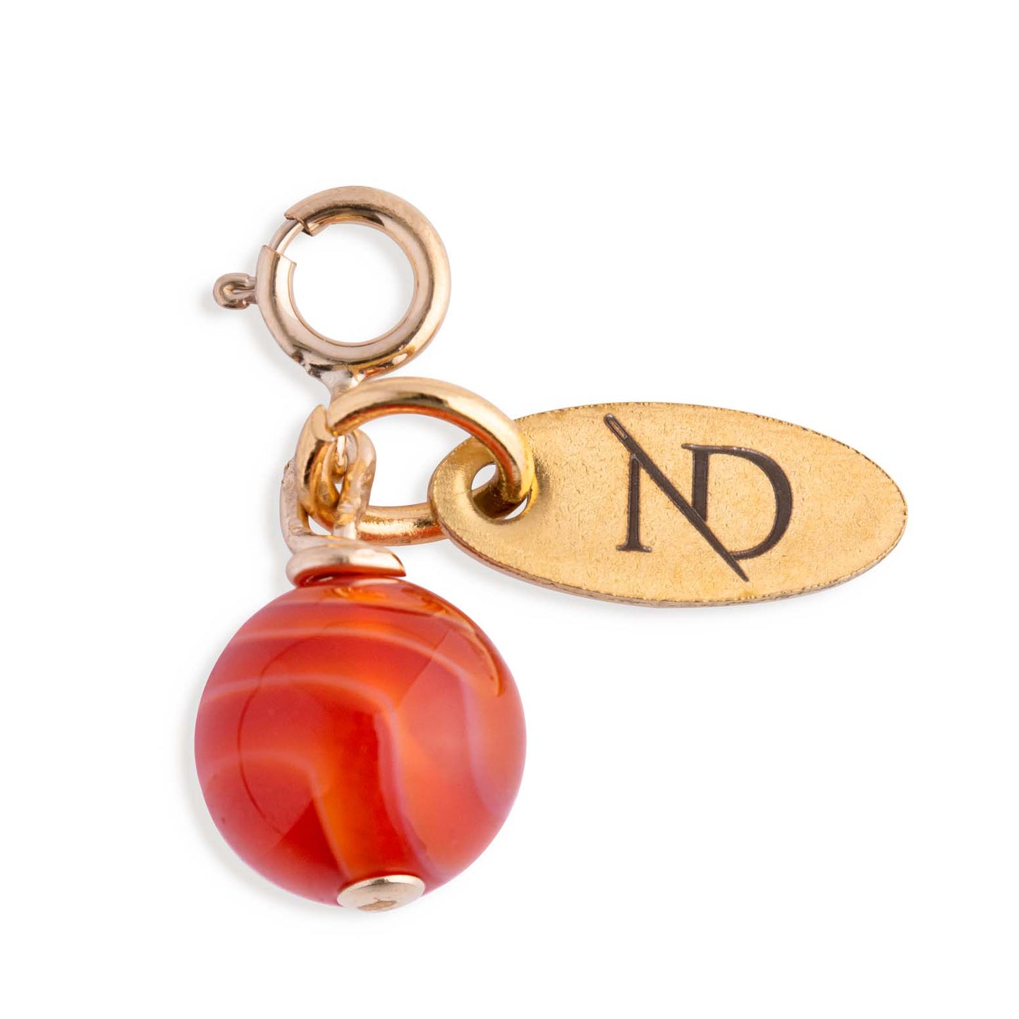 Carnelian Gemstone Charm